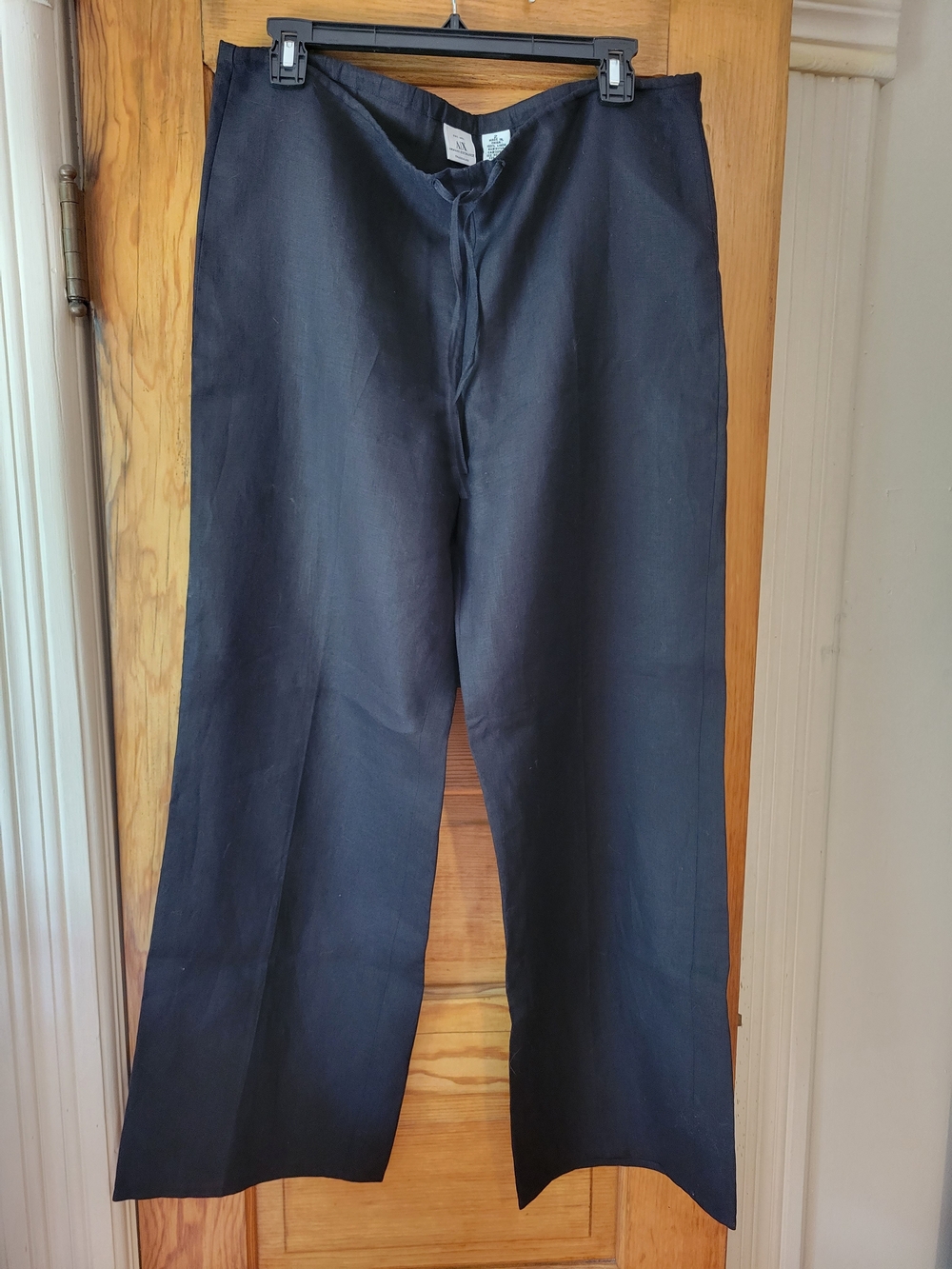 Armani Exchange Black Linen Pants